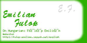 emilian fulop business card